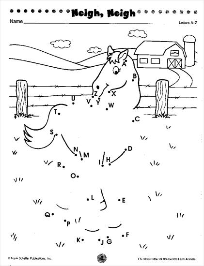 Połącz kropki - Farm Animals DD 06.gif