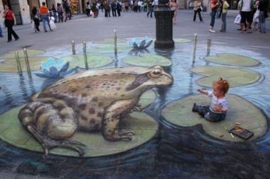 Iluzja na chodniku - jb_frog.jpg