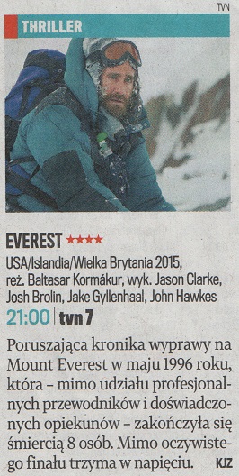 E - Everest 2015, reż. Baltasar Kormakur Jason Clarke, Jake Gy..., Emily Watson, Robin Wright, John Hawkes. GTV 10 IV 2020.jpg