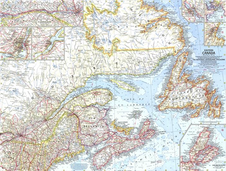 Mapy National Geographic. 539 map. Wysoka jakość - Canada - Eastern 1967.jpg
