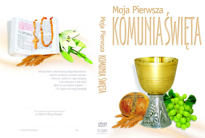 Pamiątka komunii Świętej okładki i naklejki DVD - Okładka Komunia Święta 05.jpg