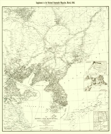 Mapy National Geographic. 538 map. Wysoka jakość - Korea and Manchuria 1904.jpg