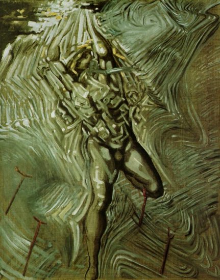 Salvador Dali - ponad 620 - 1982_44_Martyr - Inspired by the Sufferings of DalH in His Illness, 1982.jpg